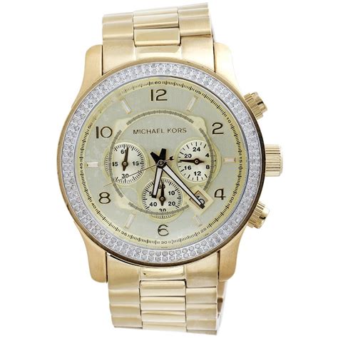 men's michael kors watch gold|michael kors diamond watch men's.